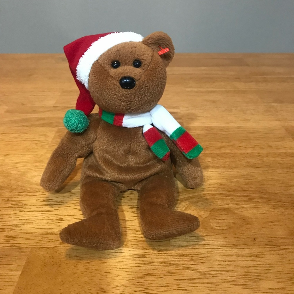 ๐Ty 2008 Holiday Teddy Bear Beanie Baby